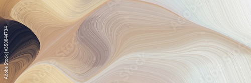 flowing colorful waves graphic with pastel gray, very dark blue and pastel brown colors. can be used as header or banner