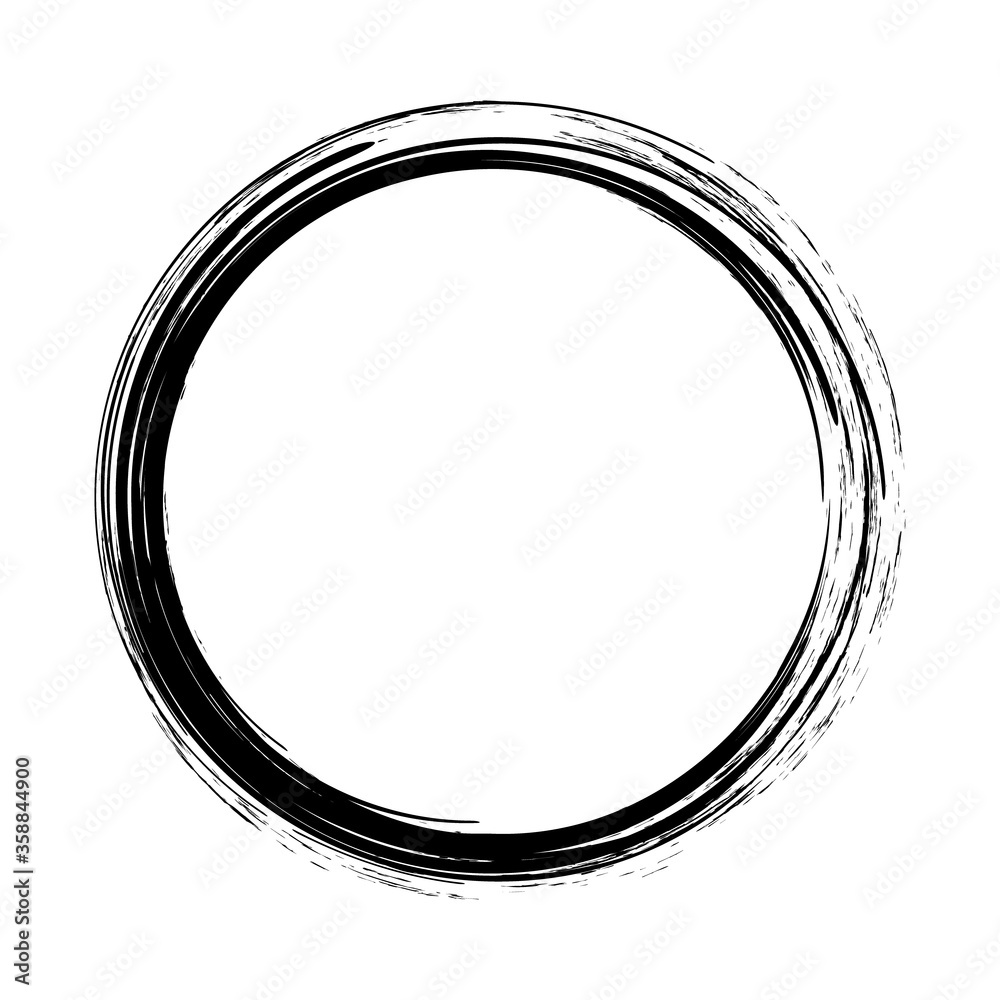 Black abstract grunge circle. Trendy set design. Abstract geometric background. Watercolor style texture. Stamp texture. Ink hand drawn paint brush circle. Logo, label design element vector Black abstract grunge circle. Trendy set design. Abstract geometric background. Watercolor style texture. Stamp texture. Ink hand drawn paint brush circle. Logo, label design element vector