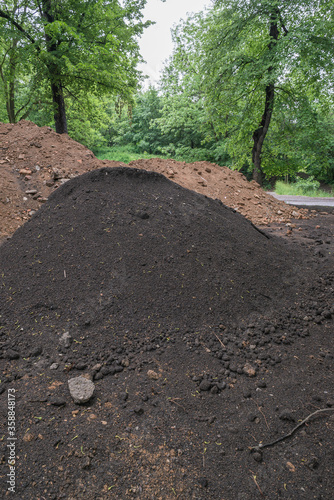 Soil mud land earth dirt heap pile