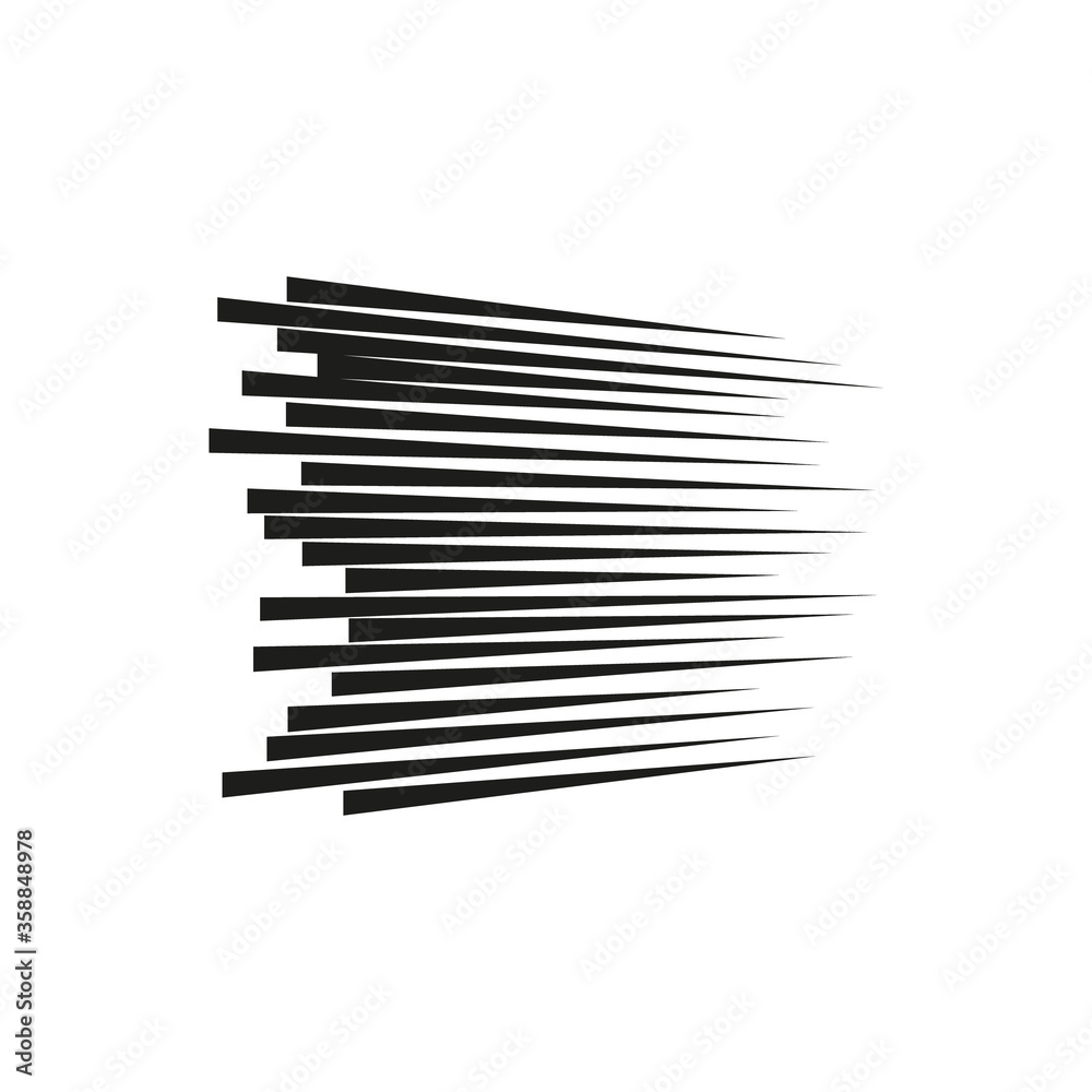 Graphic Explosion with Speed Lines. Comic Book Design Element. Vector Illustration Graphic Explosion with Speed Lines. Comic Book Design Element. Vector Illustration