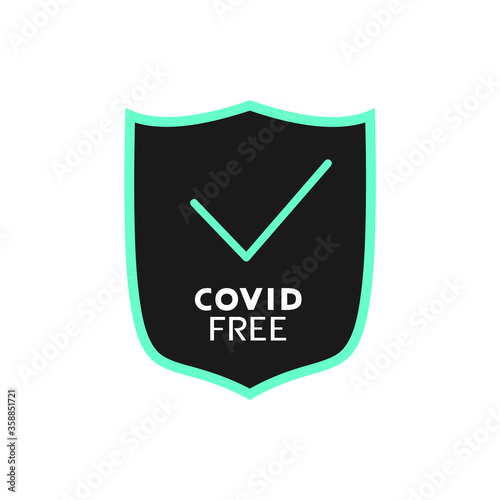 Design of covd free area message