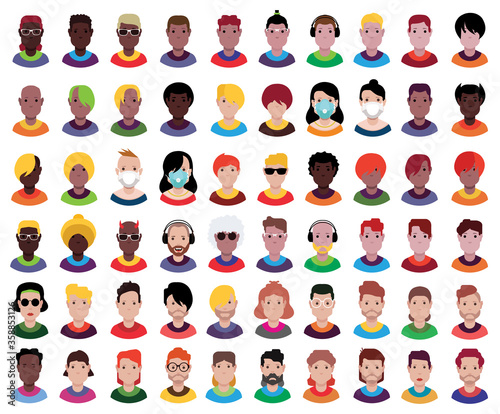 High quality avatar, people vector icons © The Mumus