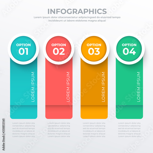 Business infographic template for web, banner and brochure : Vector Illustration