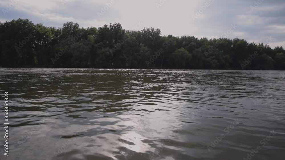 The river before sunset. A beautiful evening on the river The river before sunset. A beautiful evening on the river