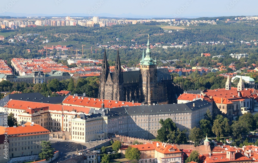 saint vitus cathedral in Prague in Czech Republic in Europe