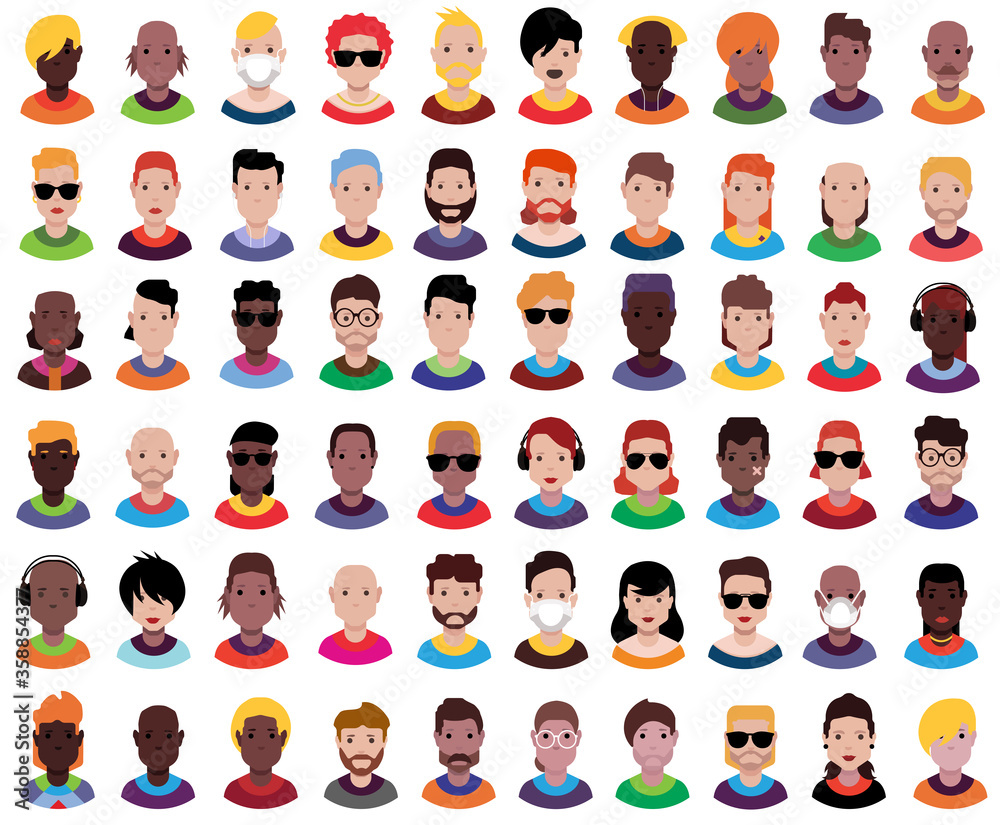 High quality avatar, people vector icons High quality avatar, people vector icons