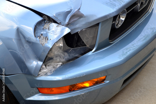 A Blue Vehicle Closeup 