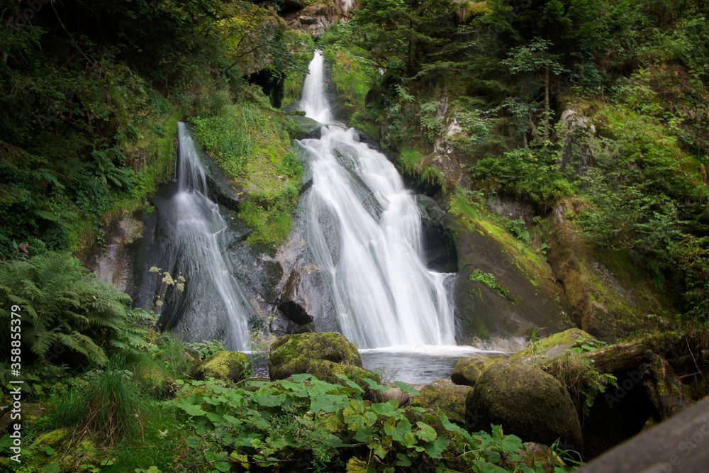 Fototapeta premium Cascada efecto Seda en Selva Negra (Alemania)