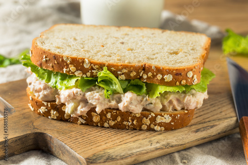 Homemade Fresh Tuna Salad Sandwich