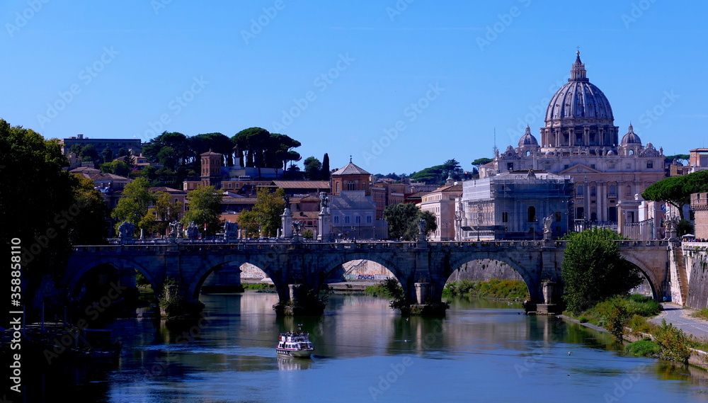 Brücke über Tiber in Rom