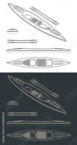 Kayak drawings