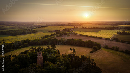 Sunrise at Faringdon Folly Tower