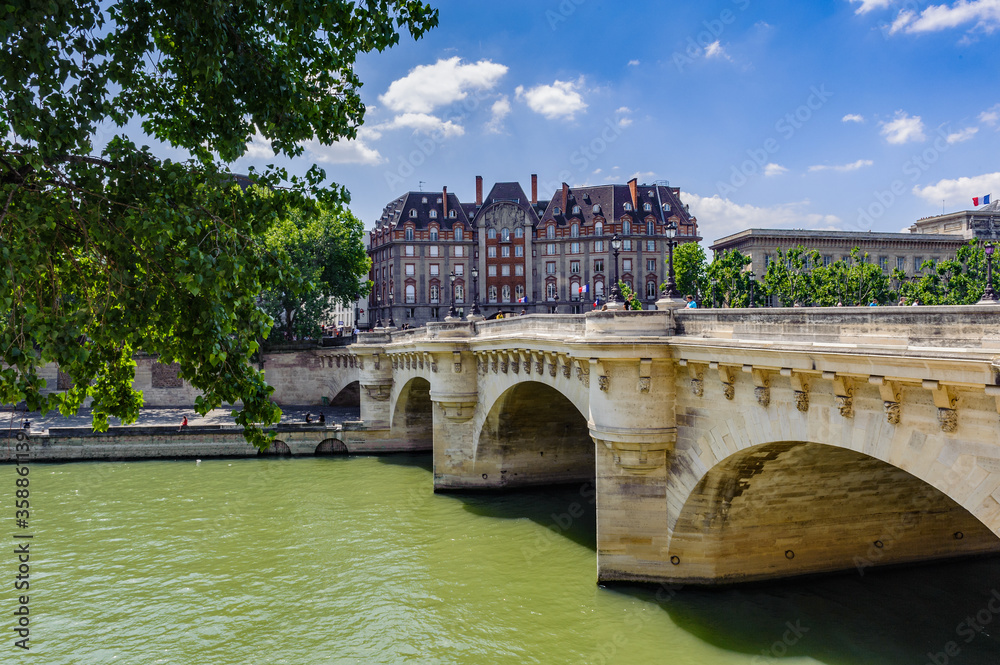 It's Pont Neuf, bridge across the river Deine in Paris