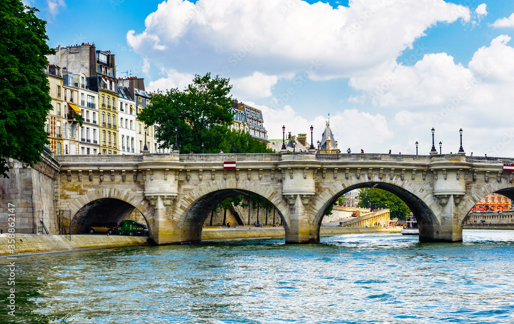 It's Bridge over the river Seine, Paris, France