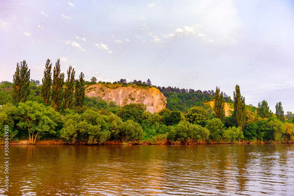 Landscape of the nature in Prague during the sunset Landscape of the nature in Prague during the sunset