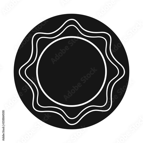 Isolated object of dish and bowl logo. Web element of dish and ceramic vector icon for stock.