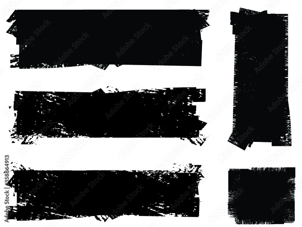 Grunge Paint Roller . Vector brush Stroke . Distressed banner . Black stripes isolated. paintbrush collection . Modern Textured shape . Dry border in Black . Bulge lines Grunge Paint Roller . Vector brush Stroke . Distressed banner . Black stripes isolated. paintbrush collection . Modern Textured shape . Dry border in Black . Bulge lines