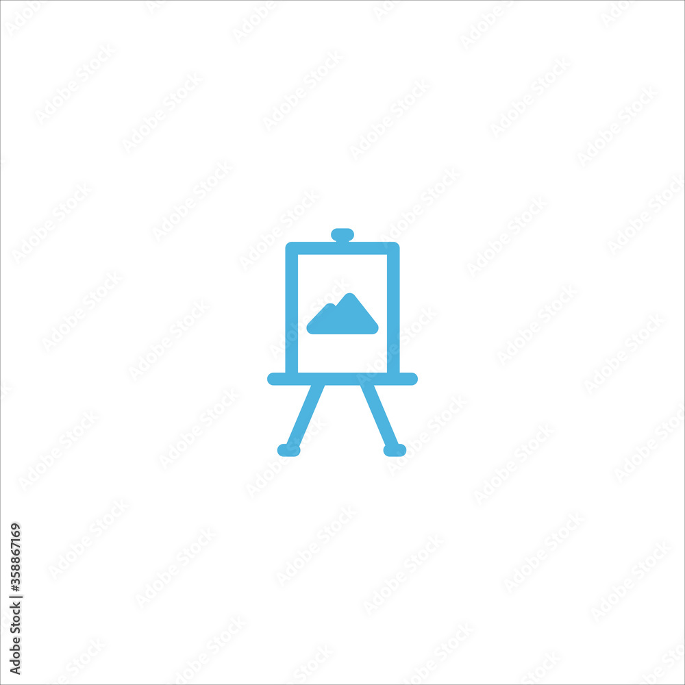 canvas painting icon flat vector logo design trendy canvas painting icon flat vector logo design trendy