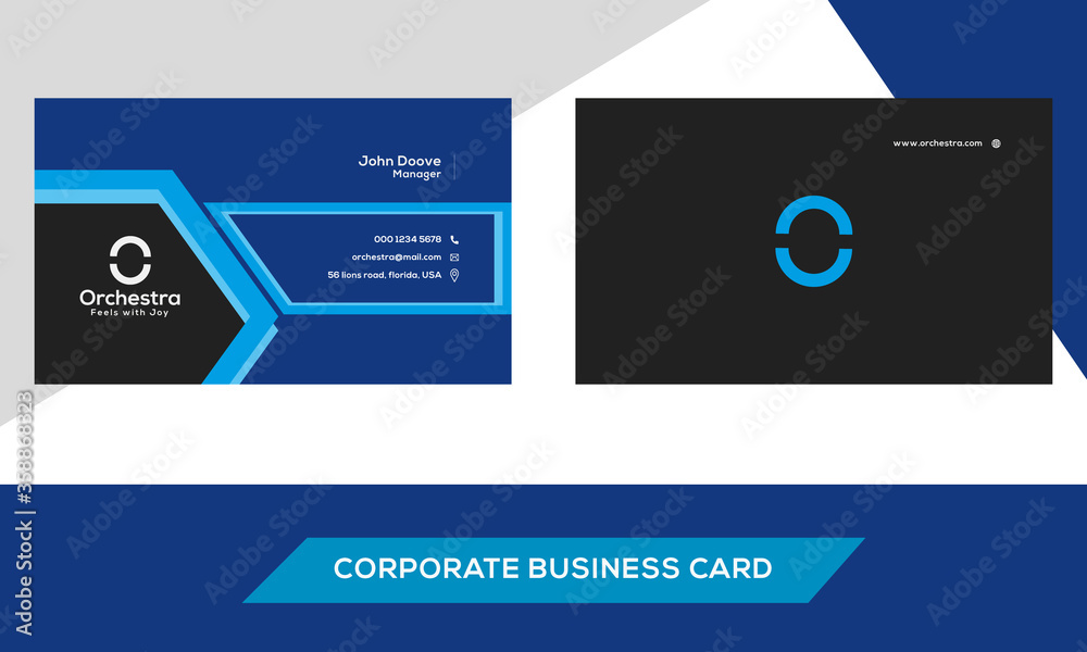 Obraz Creative Modern Stylish Corporate Business Card Template
