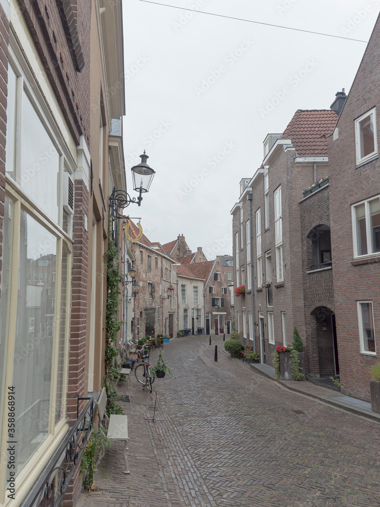 Obraz premium Street in Deventer, The Netherlands