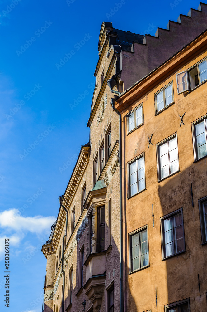 Building of the Old town of Stockholm, Sweden