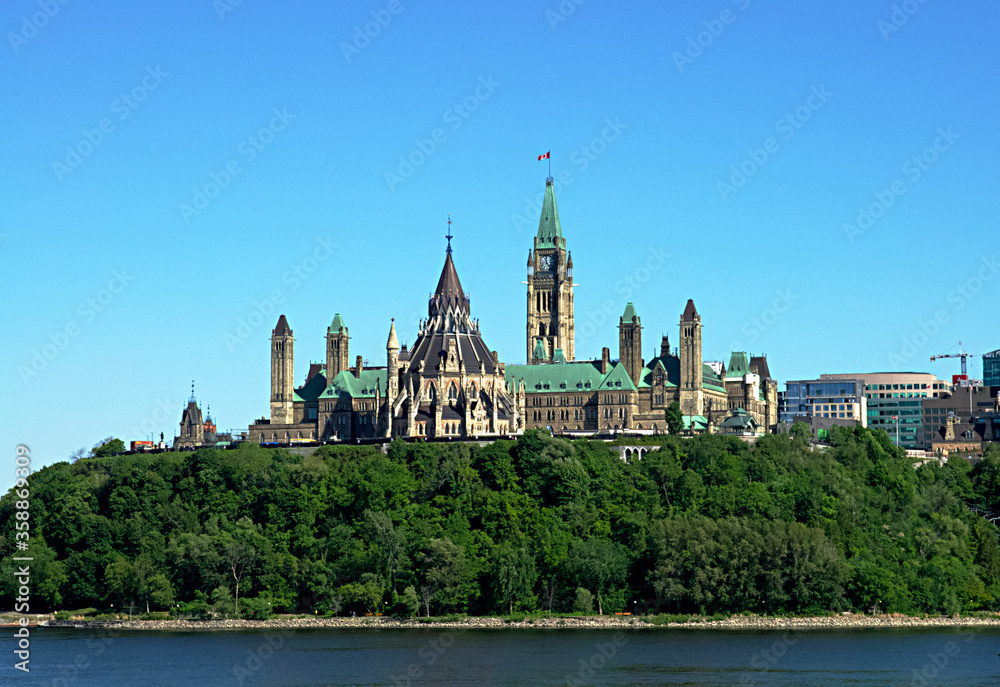 Canadian Parliament buildings on a sunny day Canadian Parliament buildings on a sunny day