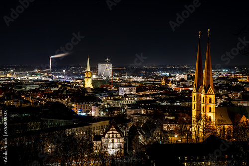 Bielefeld City at Night, Germany
