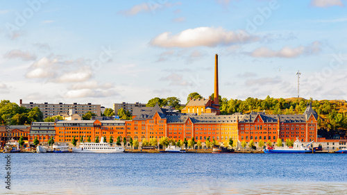 Panorama of Stockholm coast, the capital of Sweden photo