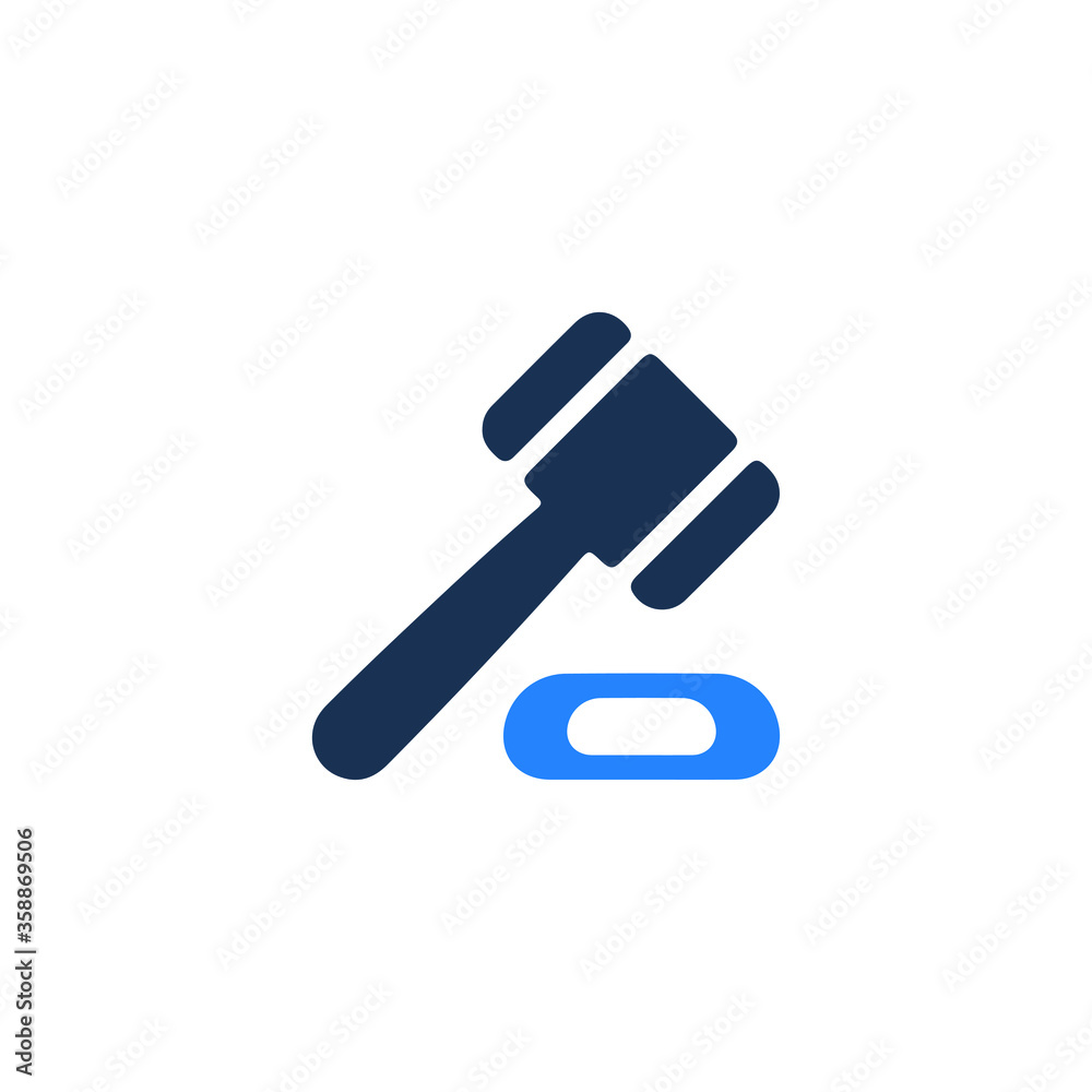 judge gavel icon. auction hammer vector judge gavel icon. auction hammer vector