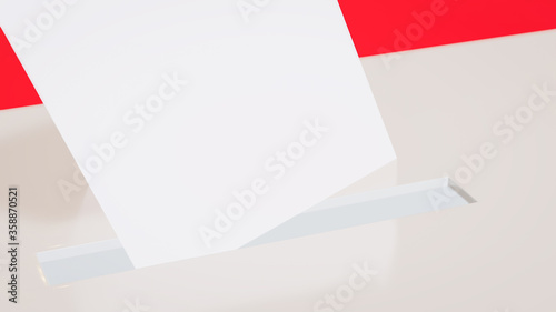 Just vote in election 3d illustration