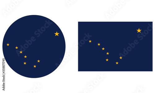 Alaska flag vector