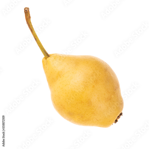single fresh yellow pear background