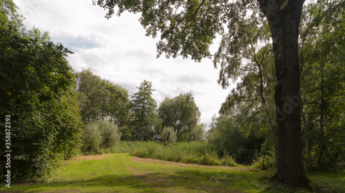 Fototapeta Naklejka Na Ścianę i Meble -  Gaasperplas park in Amsterdam in the Summer