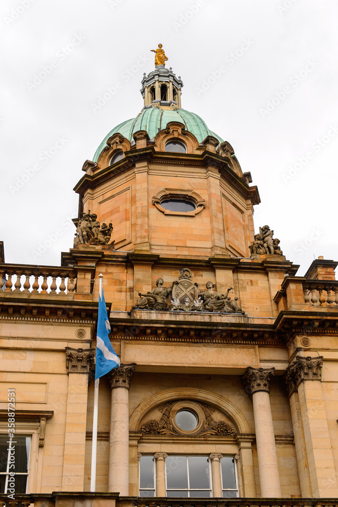 Bank of Scotland,  Edinburgh. Old Town and New Town are a UNESCO World Heritage Site