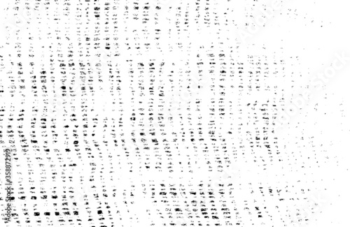 Vector fabric texture. Distressed texture of weaving fabric. Grunge background. Abstract halftone vector illustration. Overlay to create interesting effect and depth. Black isolated on white. EPS10.