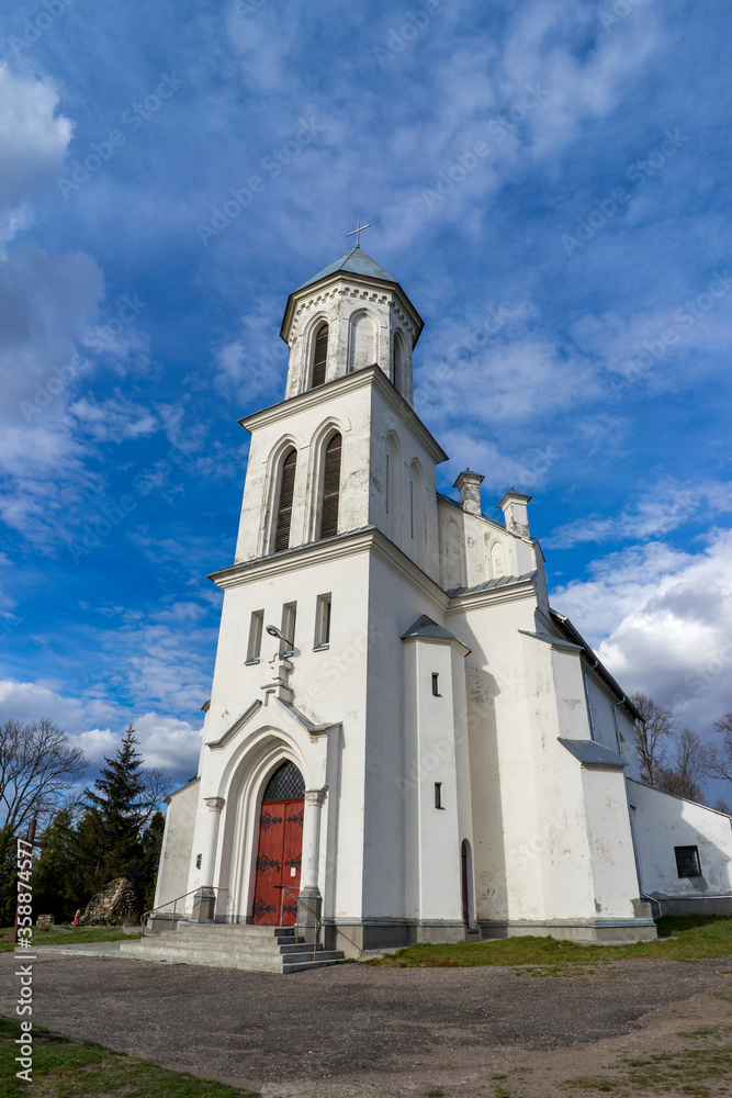 Medieval catholic church in Usielub (Vselyub), Belarus