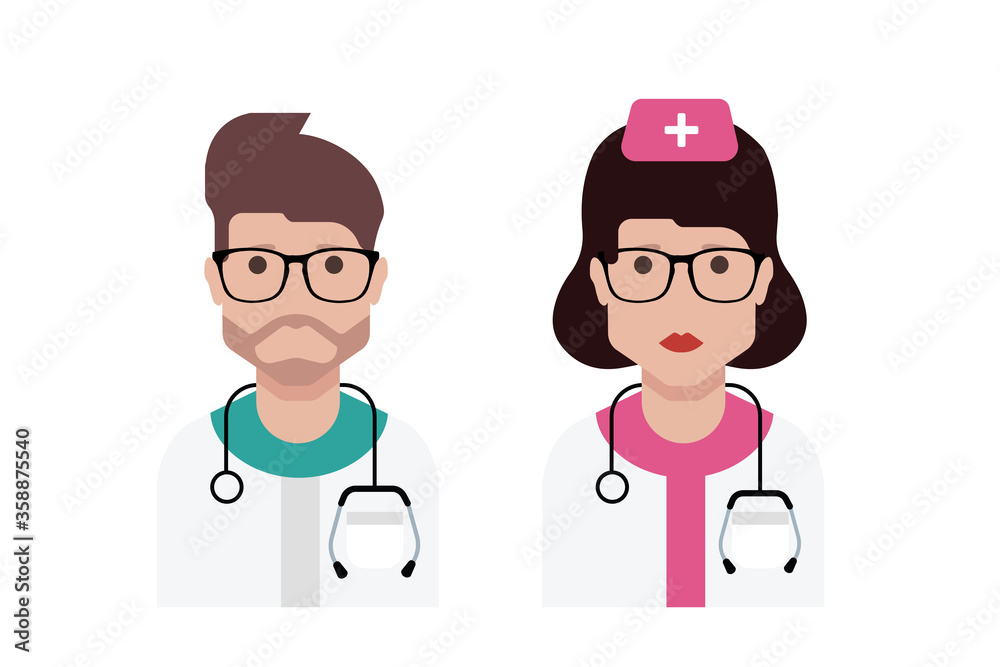 Doctor avatar character icon vector
Male, Female Medic avatar Doctor avatar character icon vector
Male, Female Medic avatar