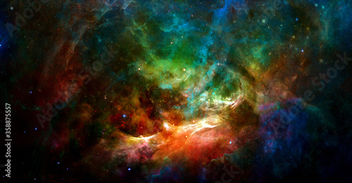 Colorful galaxy background. Elements of this image furnished by NASA © Supernova