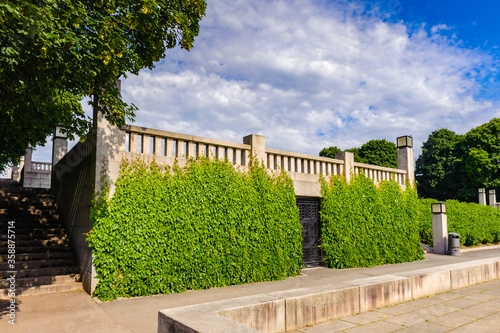 Photography It's Architecture of the Frogner park, Oslo, Norway