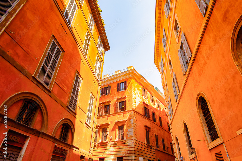 Architecture of the Historic Center of Rome, Italy