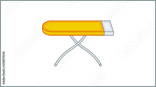 Vector Flat Ironing Board icon. Ironing Illustration. Drawing.	
