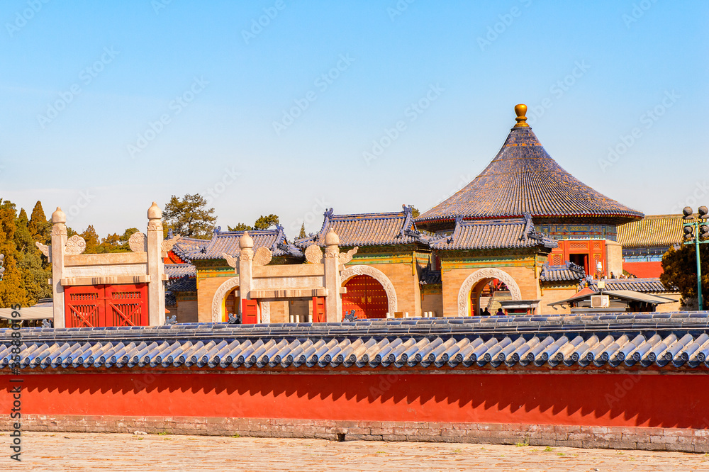It's Circular Mound Altar at the Temple of Heaven complex, an Imperial Sacrificial Altar in Beijing. UNESCO World Heritage