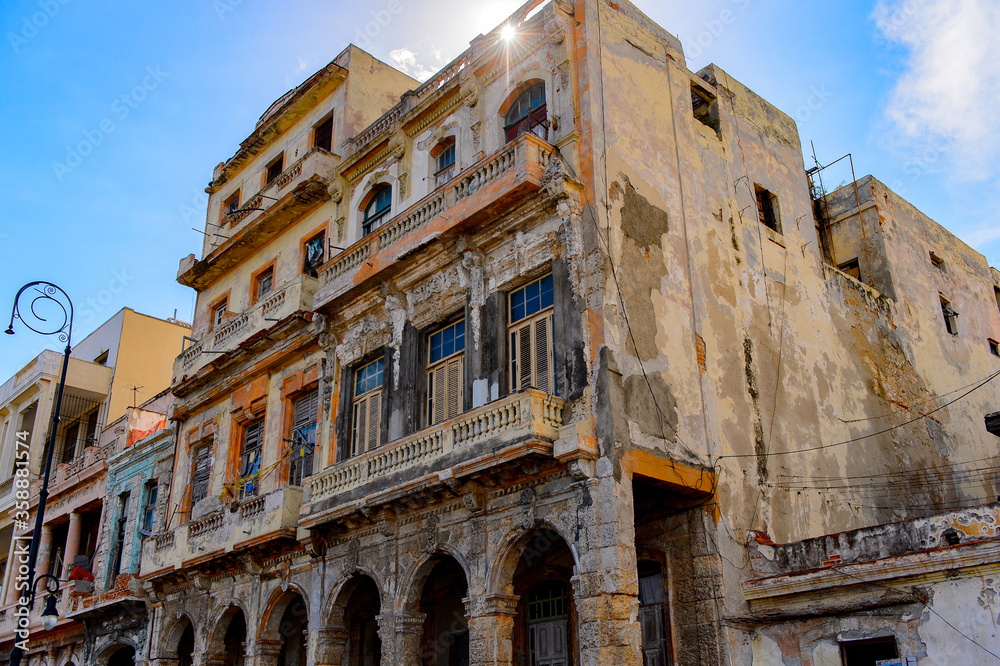 Architecture of Havana, the capital of Cuba