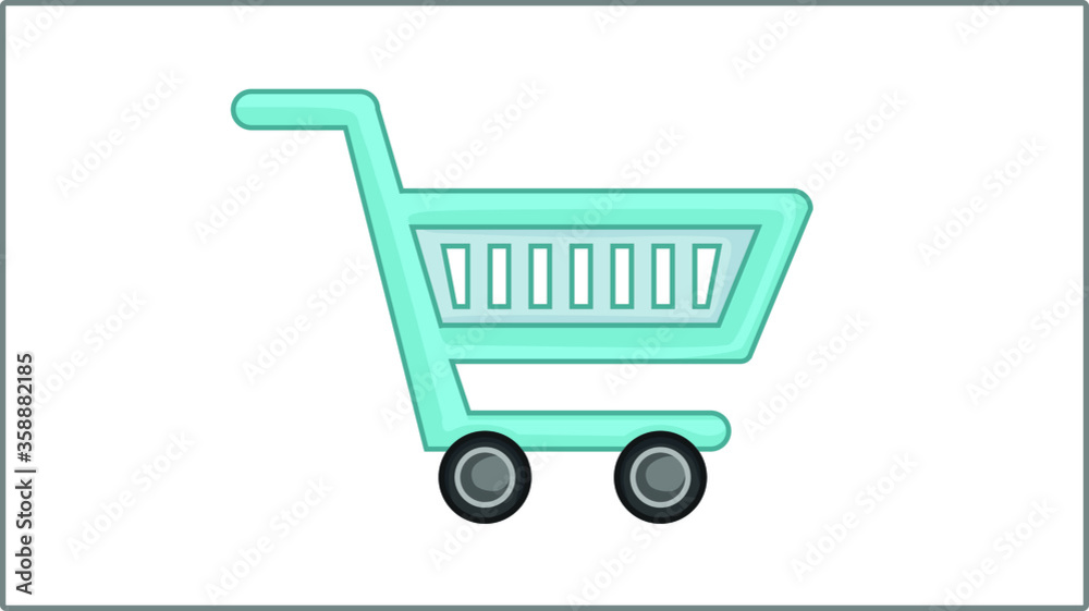 Vector Flat Cart icon. Sale Illustration. Drawing.
Vector Flat Cart icon. Sale Illustration. Drawing.
