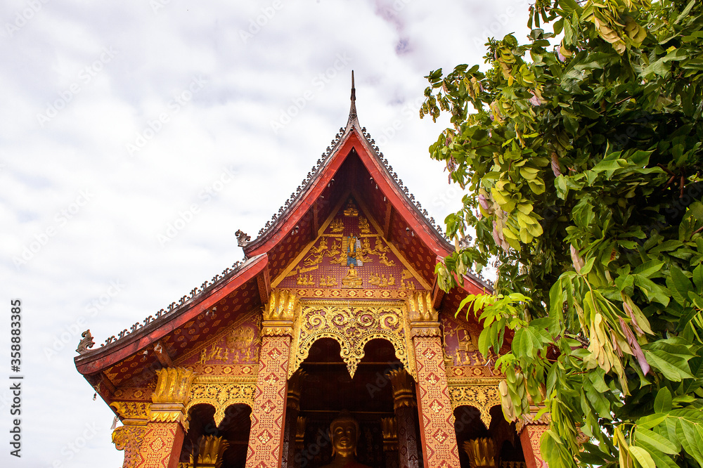 It's Vat sen, one of the Buddha complexes in Luang Prabang which is the UNESCO World Heritage city