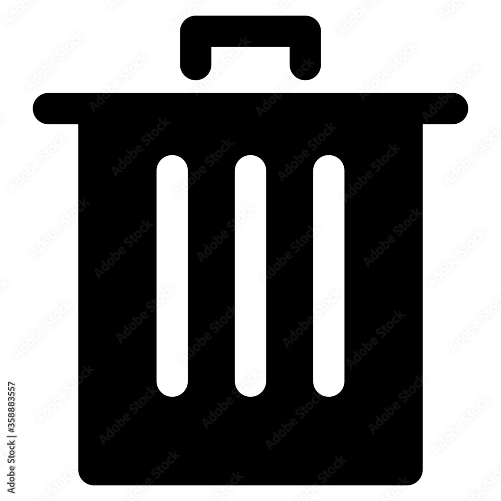 Trash bin icon