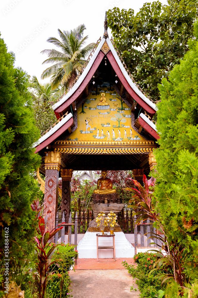 It's Vat Xienhgtong, one of the Buddha complexes in Luang Prabang which is the UNESCO World Heritage city