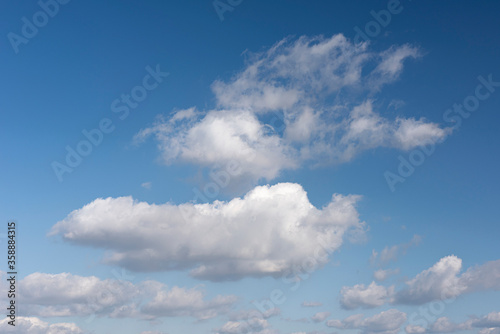 Blue sky and beautiful clouds. 