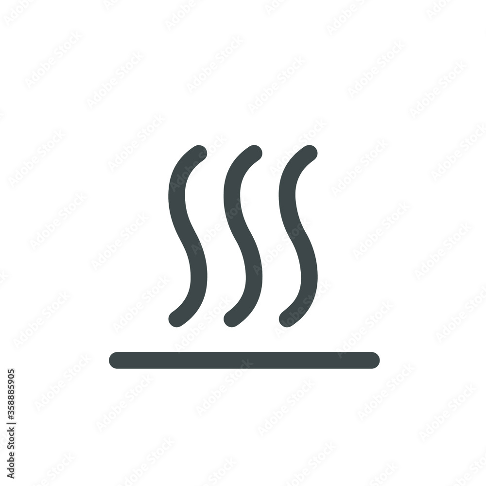 Fototapeta premium Heat icon three line up concept. Vector illustration. EPS 10