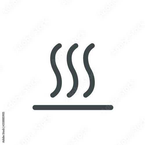 Heat icon three line up concept. Vector illustration. EPS 10